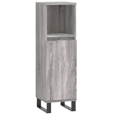 Obrázek produktu pro Koupelnová skříňka šedá sonoma 30x30x100 cm kompozitní dřevo