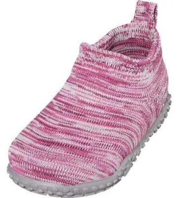 Produktbild von Playshoes, gestrickte Hausschuhe für Kinder, Uni, niedriger Schaft, Pink (Rosa 18), Größe 22/23 EU (6)