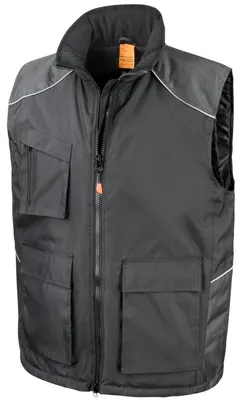 Image de Gilet de travail unisexe Result Work-Guard Vostex FK995 (4XLarge) (noir)