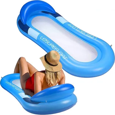 Produktbild von Aufblasbare Poolliege - Schwimmring - Wasserhängematte - Liegestuhl - Tragbare Hängematte - Spielzeug (Erwachsene)