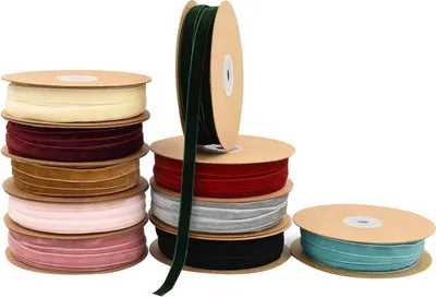 Produktbild von 20m Samtband 10mm Dekoband Stoffband Geschenkband Farbwahl