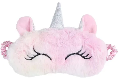 Produktbild von Plüsch-Augenklappe für Kinder, Einhorn-Schlafmaske, niedliche Augenmaske