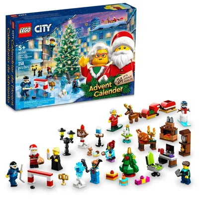 Immagine prodotto di Elzusha - Calendario dell'Avvento LEGO City 2023 con sorprese per bambini