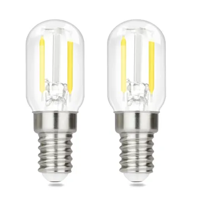 Produktbild von ZMH E14 LED Kaltweiß Glühbirnen Vintage - T22 LED Leuchtmittel Lampe 6000K E14 Birnen 2W  Light Bulbs Edison, 2 Stück