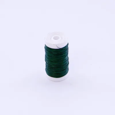 Blumendraht grün, Spule, 30 Gauge (0,32 mm), 45 m