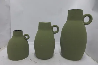 Produktbild von Gilde Henkelvase, "Tombos", Keramik, grün, VE 3, H. 23 cm, D. 13 cm 34287 4063387342879