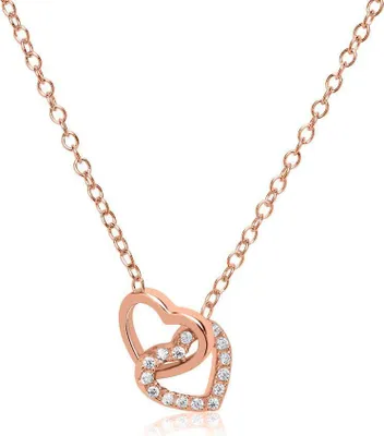 Produktbild von Rosévergoldete 925er Silber Unique Kette Herzen SN0347