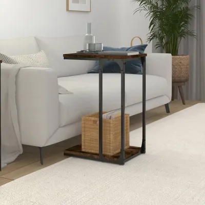 Produktbild von Möbel Beistelltisch/Flurtisch Moderner design - Sofatisch für Wohnzimmer - Räuchereiche 40x30x60 cm Holzwerkstoff Top8342091