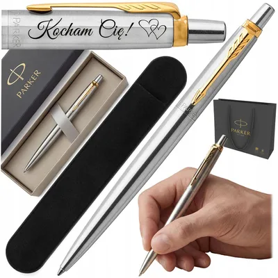 Produktbild von Parker Jotter GT Kugelschreiber mit Gravur Geschenkset Edelstahl