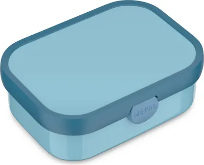 Produktbild von Mepal - Brotdose Campus - Bento Box Kinder - Brotdose mit Fächern & Gabel - Meal Prep Box mit Clip-Verschluss - BPA-frei & Spülmaschinenfest - 750 ml - Cool blue