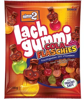 Produktbild von nimm2 Fruchtgummi Lachgummi Cola Flaschies 389302-00 200g
