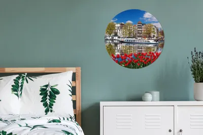 Produktbild von MuchoWow® - Wand Kreis - Wandbild - Schlafzimmer - Aluminium Bild - Kinderzimmer - Wohnzimmer Dekoration - Wandschmuck