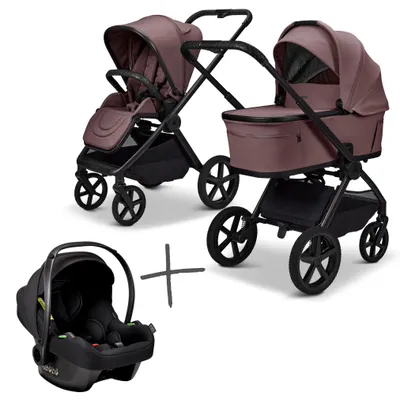 Produktbild von Moon Gio FOLD SET Kombi-Kinderwagen tonka inkl. Cosmo Babyschale