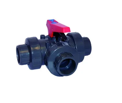 Produktbild von Cepex 50 mm 3 Wege Kugelhahn EPDM mit Klebemuffen