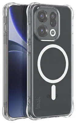 Obrázek produktu pro iMak, pouzdro MagSafe pro Oppo Find X9 – odolné pouzdro s vyztuženými rohy, průhledné