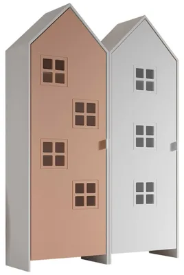 Produktbild von VIPACK - CASAMI BRUGES Set 2-tlg. best. aus: Schrank 1-trg. mit Front in Pink und in Weiß