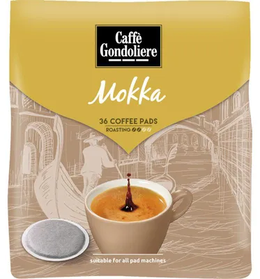 Image de Caffe Gondolier Moka Pads 250g - Café aromatique pour machines à moka