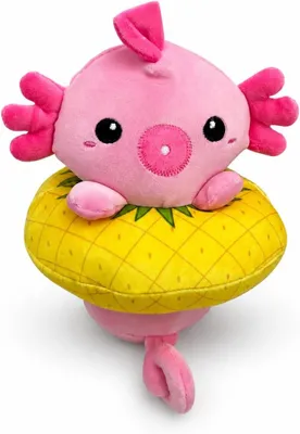 Produktbild von Axolotl mit Schwimmring Kuscheltier 20 cm Rosa Plüsch-Axolotl im Donut-Schwimmreifen Stofftier Weiches Kawaii Geschenk für Kinder