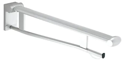 Produktbild von Keuco Plan Care Stützklappgriff 700 mm klappbar verchromt/schwarzgrau - 34903010737