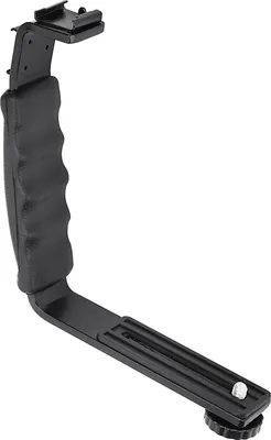 Zdjęcie produktu dla EBTOOLS Uchwyt stabilizatora, uchwyt stabilizatora ręcznego w kształcie litery L z interfejsem zimnej stopki Uchwyty i stojaki do telefonów komórkowych dla DJI OM 4/Osmo Mobile 2 3