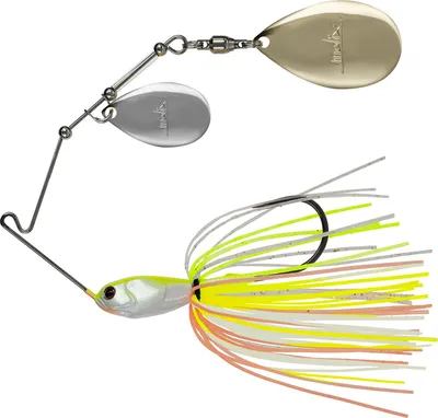 Imagen del producto de MOLIX Muscle Ant Spinnerbait, 1/2 oz, doble aleta Indiana, señuelo de alambre, color "Pumpkinseed", modelo MO-MA12DI-603