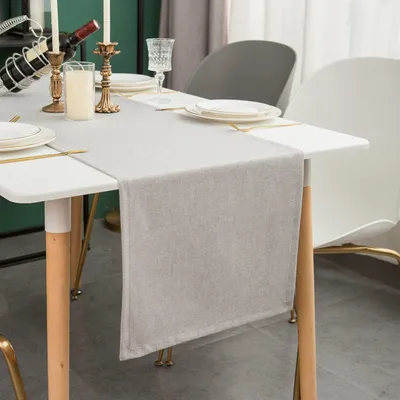 Obrázek produktu pro Moderní, omyvatelná a voděodolná běhounka REMZETTA s efektem lotosu, rozměry 30 x 140 cm, světle šedá barva