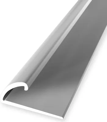 Produktbild von Abschlussprofil 11.5 x 26 x 2700 mm Einfassleiste Einfassprofil Aluminium eloxiert Glatt Selbstklebend Silber Küberit