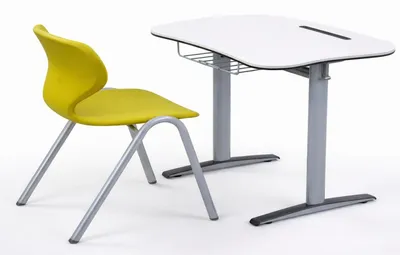 Immagine prodotto di Panca scolastica FlexiWave con sedia ergonomica e design moderno