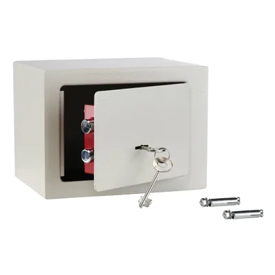 Produktbild von HI Hotelsafe mit 2 Schlüsseln 23x17x17 cm Stahl Weiß