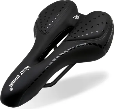 Produktbild von Fahrradsattel Atmungsaktives Kunstleder-Hohlkissen Komfortables MTB-Fahrradsattel GEL + Polyurethan Stossfest