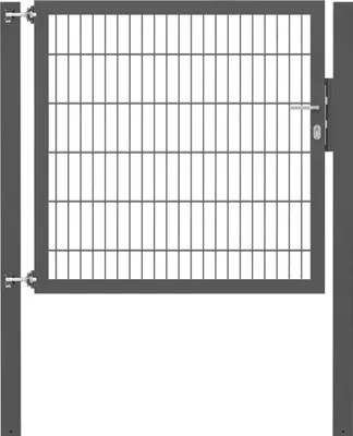 Produktbild von Alberts Einzeltor Flexo Plus mit Zubehör, zum Einbetonieren, anthrazit, Breite 125 cm, Höhe 120 cm, Pfostenstärke 80 x 80 mm