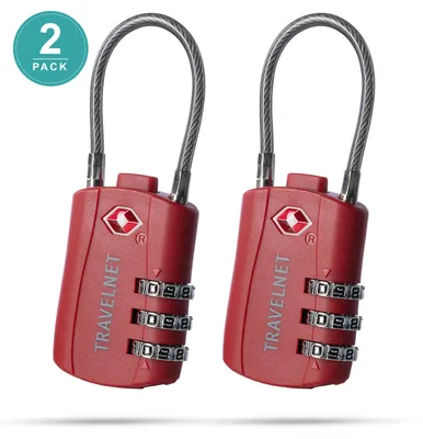 Immagine prodotto di Travelnet Lucchetto da viaggio TSA con combinazione Set da 2