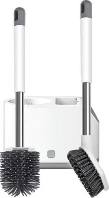 Zdjęcie produktu dla Verk 27144 Silikonowa szczotka do toalety 2 w 1