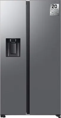 Produktbild von Samsung RS70F Side-by-Side mit Metal Cooling und Wassertank, , Freistehend, Amerikanische Tür, Edelstahl, 2 Tür(en), Innen, R600a
