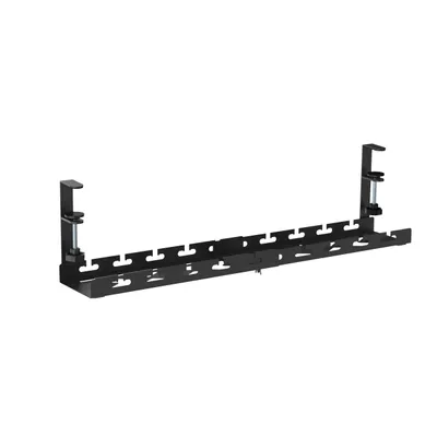 Produktbild von Kabel Organizer Steckerhalter unter Schreibtisch KS-03B (extrabreit Schwarz, 43-72cm)