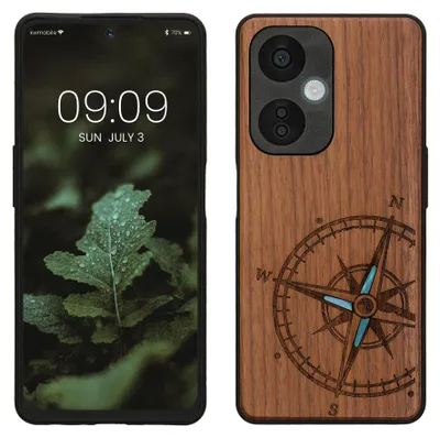 Produktbild von kwmobile Handyhülle für OnePlus Nord CE 3 Lite 5G / Nord N30 5G Hülle Holz - Case mit TPU Bumper - Stoßfestes Hardcase - Schutzhülle Cover in