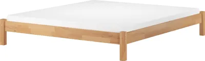Produktbild von Doppelbett Futonbett ohne Kopfteil 200x200 Buche Massivholz wählbares Zubehör V-60.84-20Rollrost und Matratze inkl.