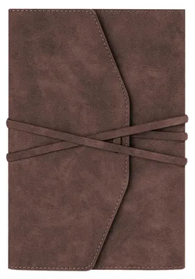 Produktbild von Notizbuch A5 Blanko Junk Journal Leder Vintage Nachfüllbar Dunkelbraun 15 x 21,8 cm
