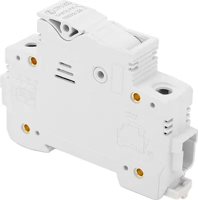 Image de Porte-fusible DC 1P 32A DIN Rail Fusibles PV retardateurs de flamme avec fusible 20A 10x38mm 1000VDC sans lumière