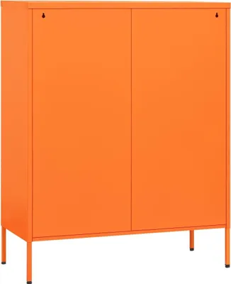 Obrázek produktu pro vidaXL Úložná skříň oranžová 80x35x101,5 cm ocel
