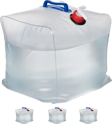 Produktbild von Faltbare Jerrycan 20 Liter mit Hahn - Ideal für Camping und Picknick