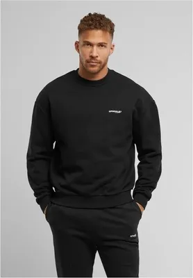 Produktbild von Herren Hoodie Urban Classics Upscale Core EMB Oversize Crewneck, schwarz - XS