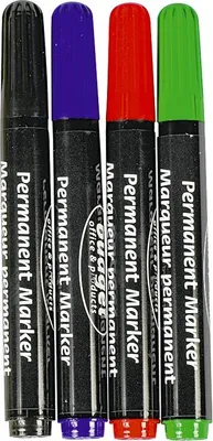 Produktbild von Easy Work Permanent-Marker, mehrfarbig (4er Pack)