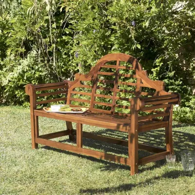Image de MAEVA - Banc de jardin Sumatra en bois teck huilé