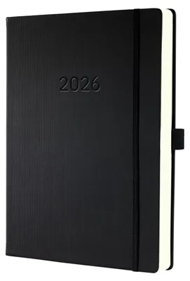 Image de sigel Calendrier livre Conceptum 2026 DIN A4+ noir
