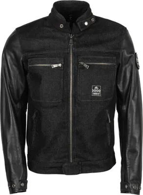 Image de Veste en cuir de moto Helstons Winston, noir, M