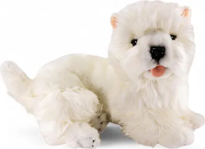 Produktbild von Carl Dick Westie, West Highland Terrier liegend ca. 32cm 2510 Kuscheltier, Plüschtier, Stofftier