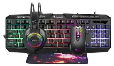 Image de Kit de jeu Xtrike me clavier, souris et casque CMX-410