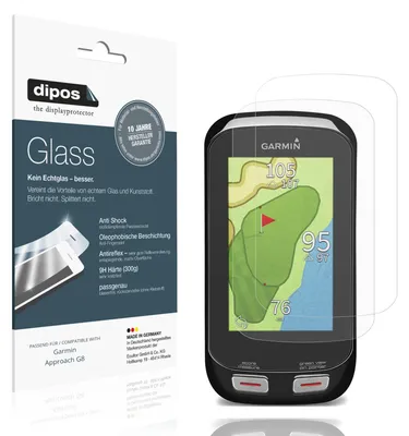 Immagine prodotto di 2x Pellicola Protettiva per Garmin Approach G8 Protezione opaco Vetro Flessibile 9H dipos