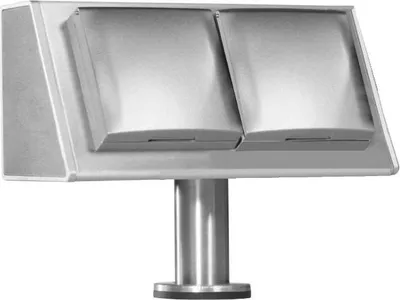 Immagine prodotto di Presa ad isola Thebo 1701226 in acciaio inox a 2 vie KI-ST/2 B con coperchio